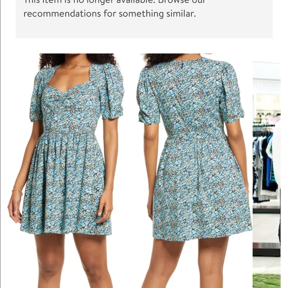 Floral Print Fit & Flare Minidress